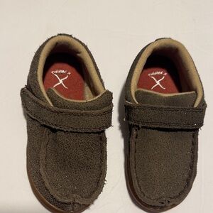 Like New Twisted X Toddler Dark Brown Moccasins- 7M
